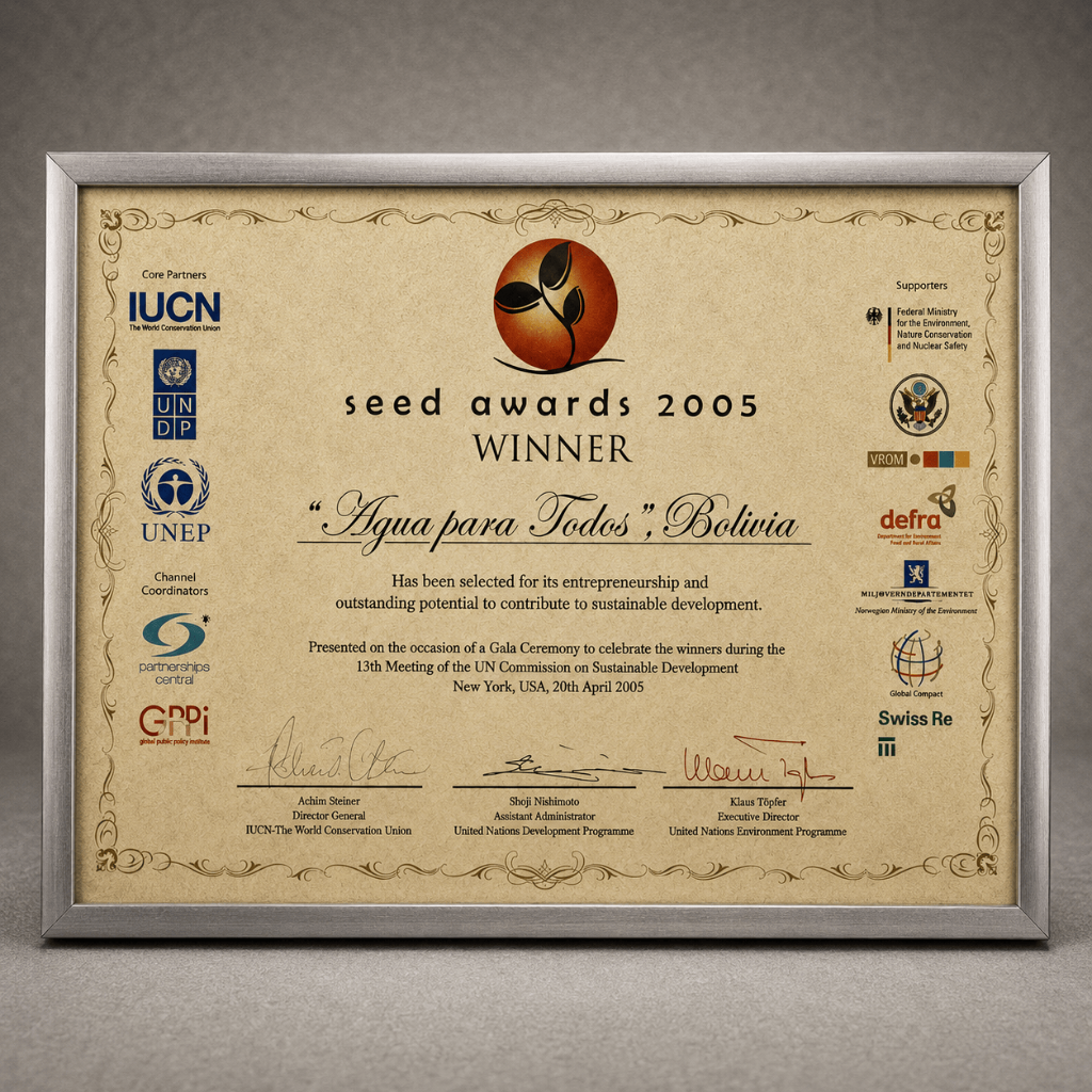 Ganadores del Premio SEED PNUD / UNEP / UICN