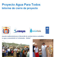 Proyecto Agua Para Todos, Informe de cierre de proyecto