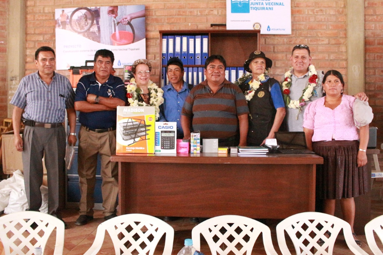 La Junta Vecinal Tiquirani ahora tiene agua gracias al Rotary Club