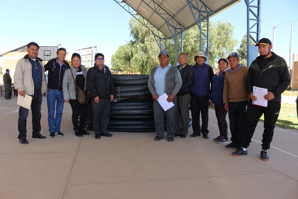 Bolivia con agua implementará un sistema de agua potable en Ayoma, Cliza
