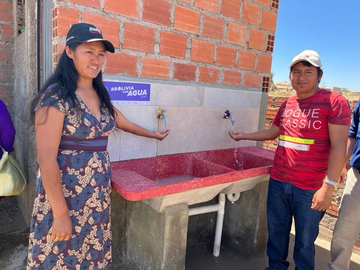 Bolivia con agua inaugura sistemas de agua potable en cuatro barrios de Tarija