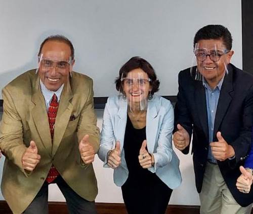 Directores de WFP, HPH y FH durante la conformación del Consorcio Bolivia con Agua, año 2020.